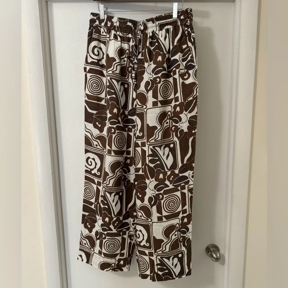 ❌SOLD OUT❌ MARA HOFFMAN Finn printed hemp shirt and straight-leg pants (SET) - Picture 13 of 16